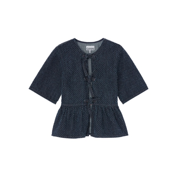 bow peplum top