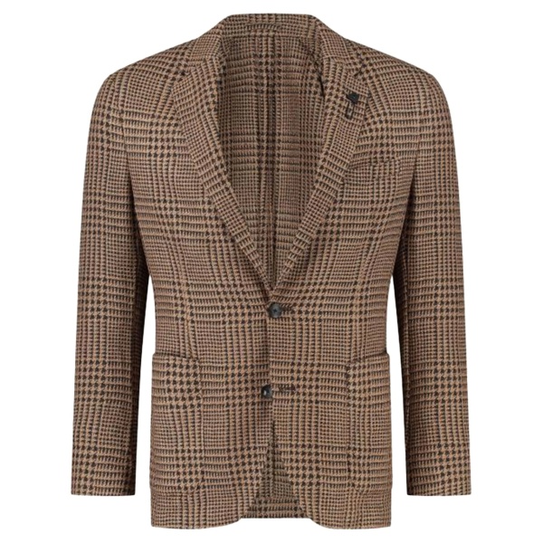 brooch-detail single-breasted blazer