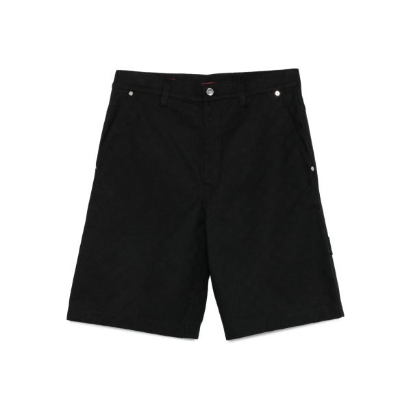 button-fly cotton shorts