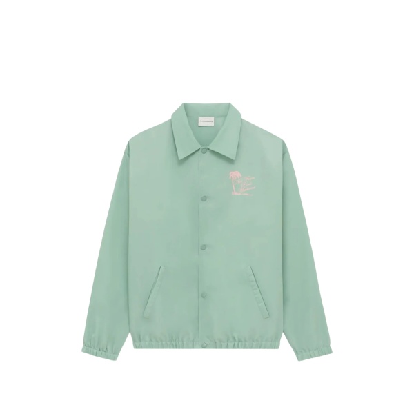button graphic shirt jacket