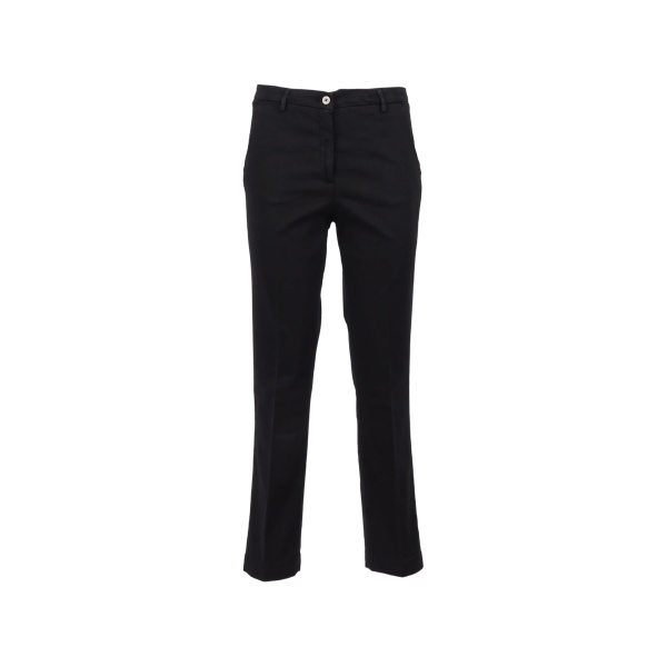 button straight trousers