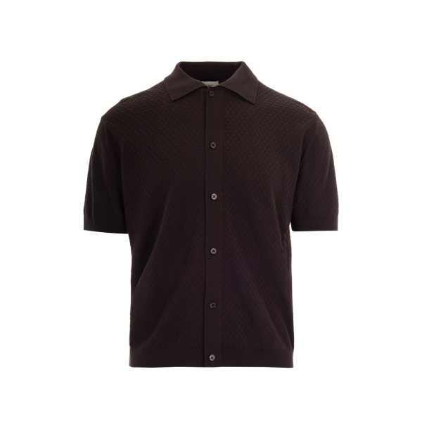 buttoned polo shirt