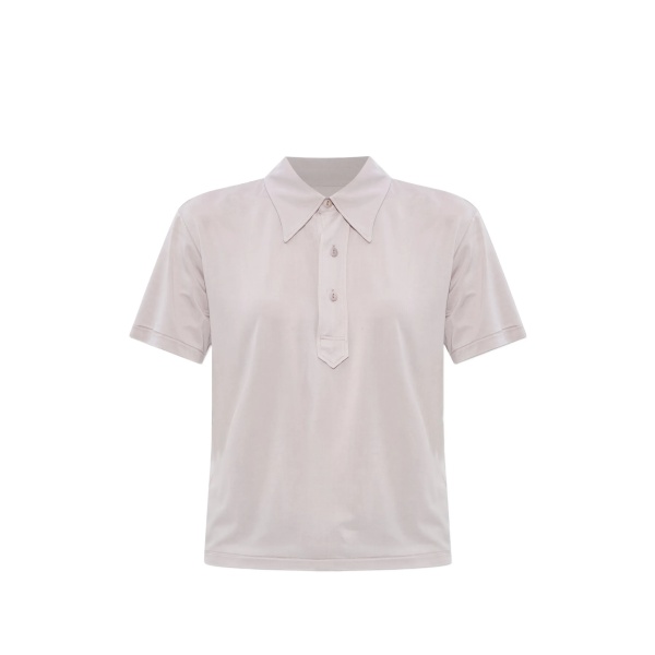 buttoned polo top