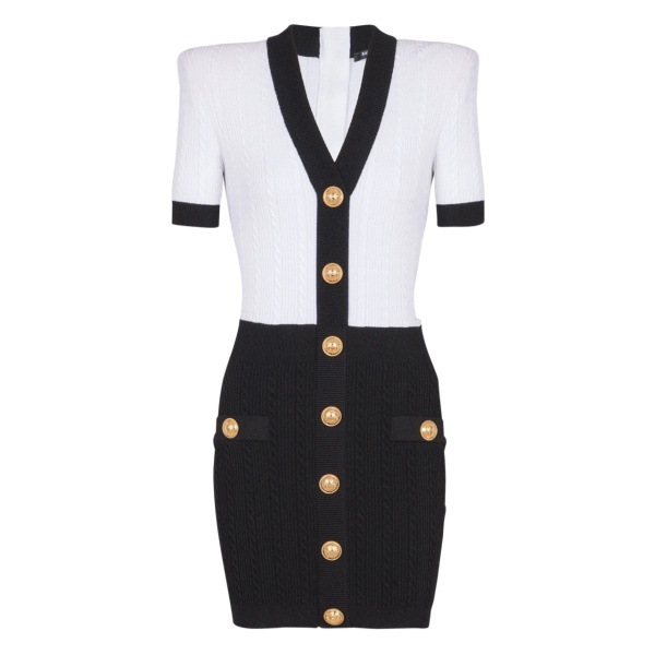 cable-knit bodycon dress