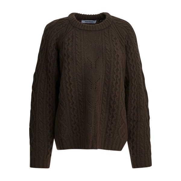 cable-knit crew-neck knitwear