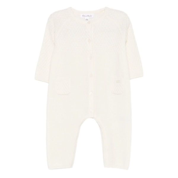 cable-knit romper