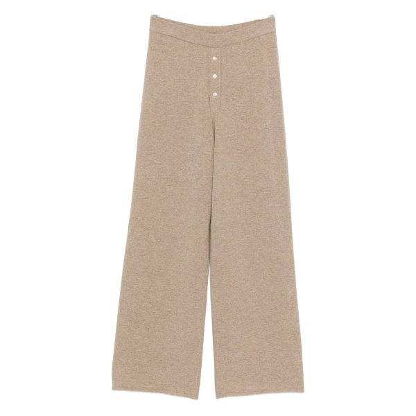 cashmere straight-leg trousers