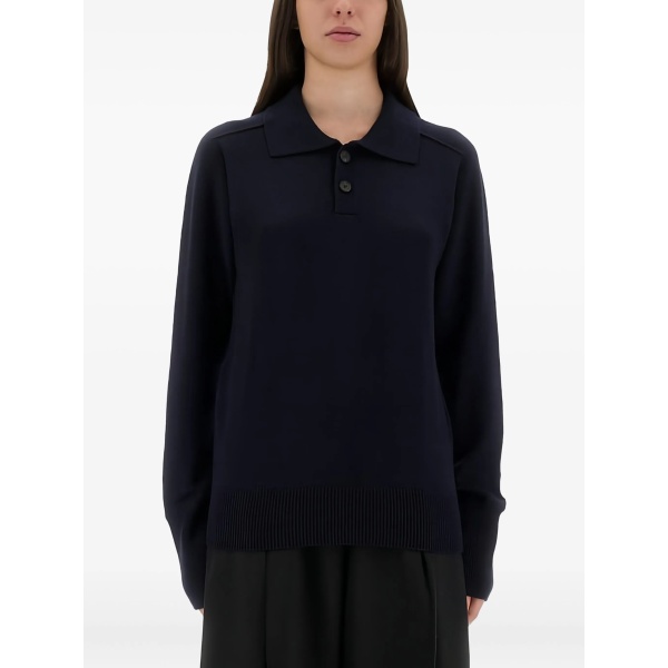 collared merino polo shirt