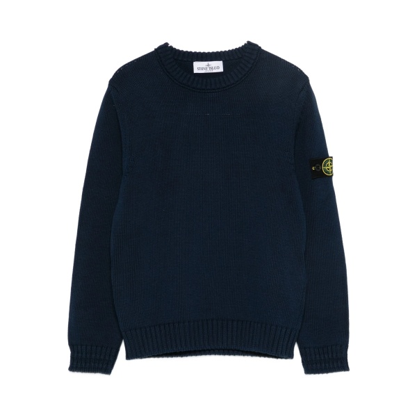 Compass-badge sweater