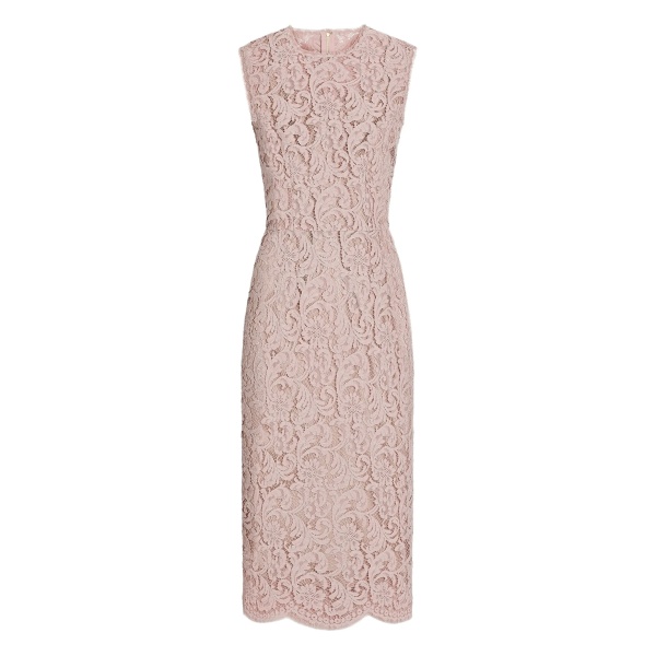 cordonetto lace midi dress