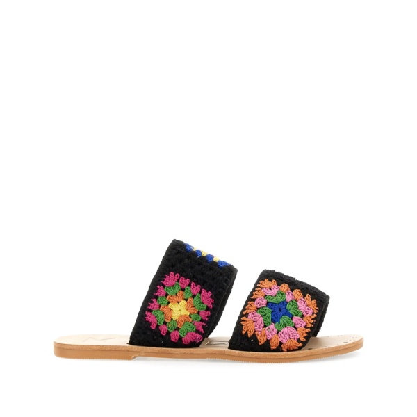 cotton crochet sandals