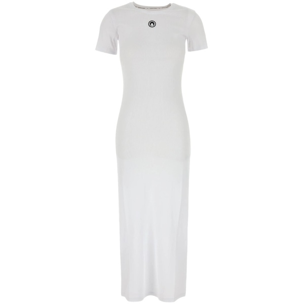 Crescent Moon-embroidery maxi dress