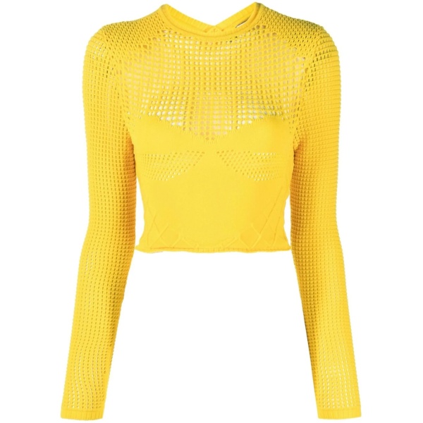 crochet-hearts cropped jumper