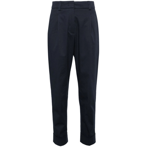 cuffed tapered trousers