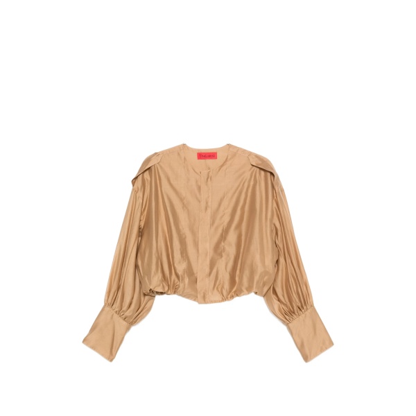Diana collarless shirt