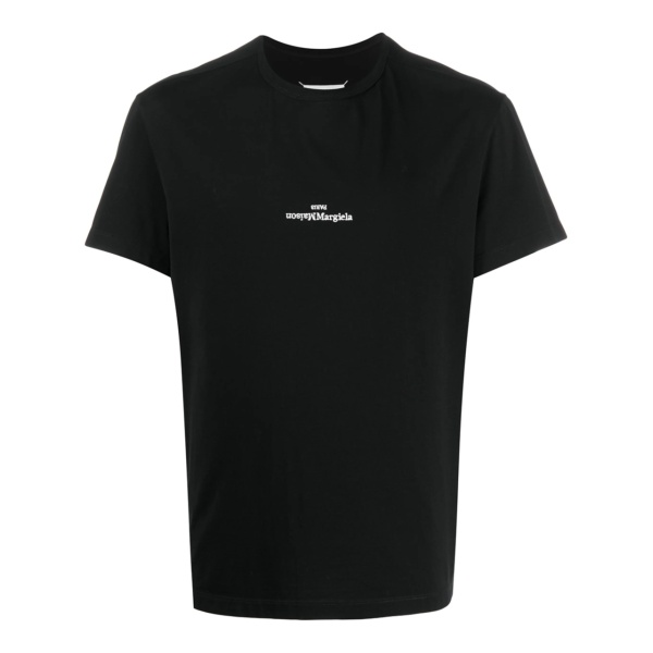 distorted-logo cotton T-shirt