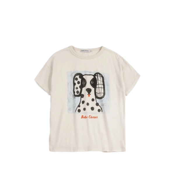 dog-print short-sleeve T-shirt