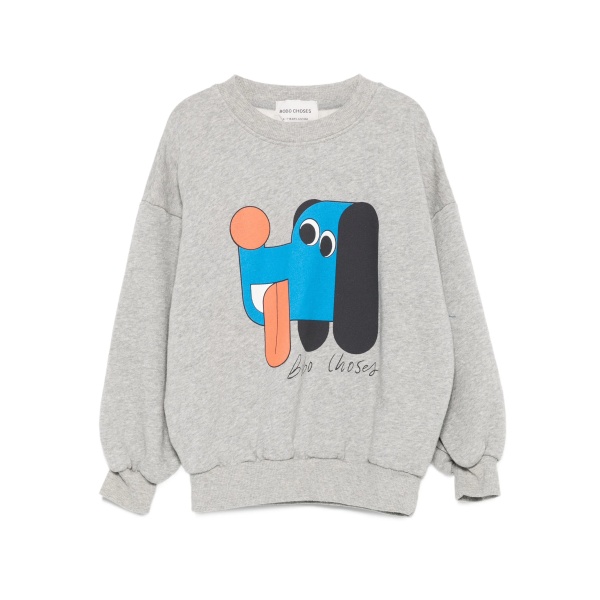 dog-print sweatshirt