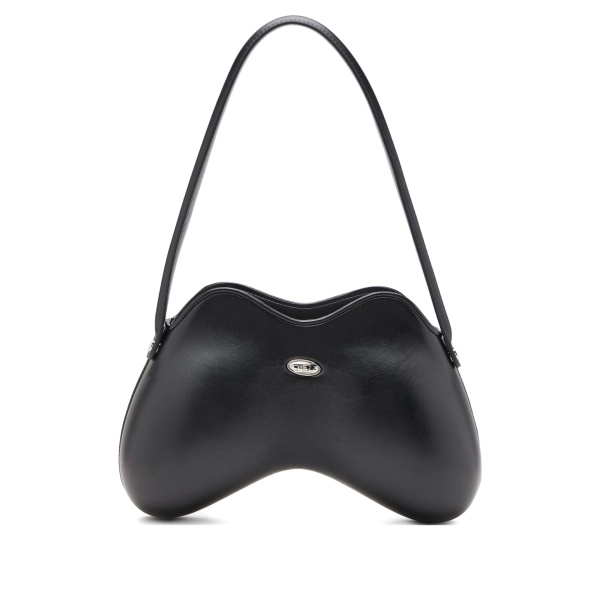 Double-D curved shoulder bag