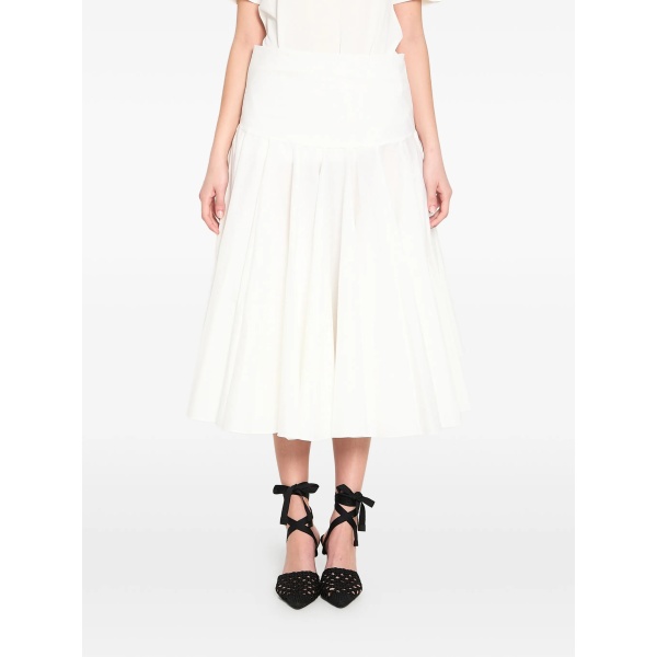 draped midi skirt