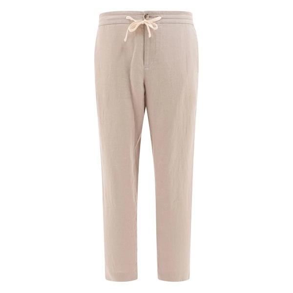 drawstring hemp trousers