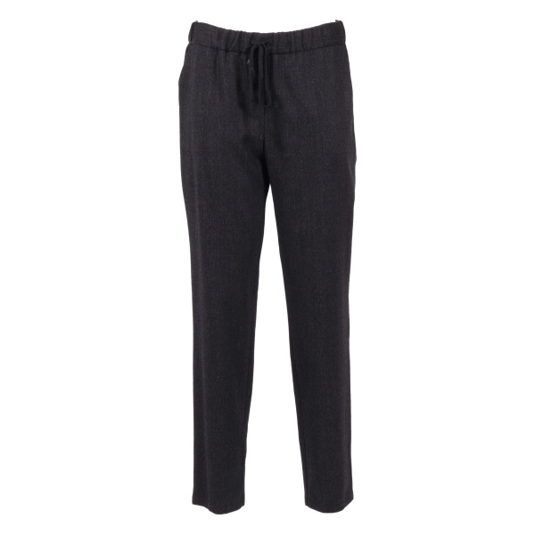 drawstring straight trousers