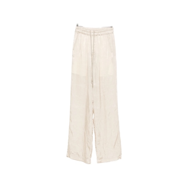 drawstring wide leg trousers
