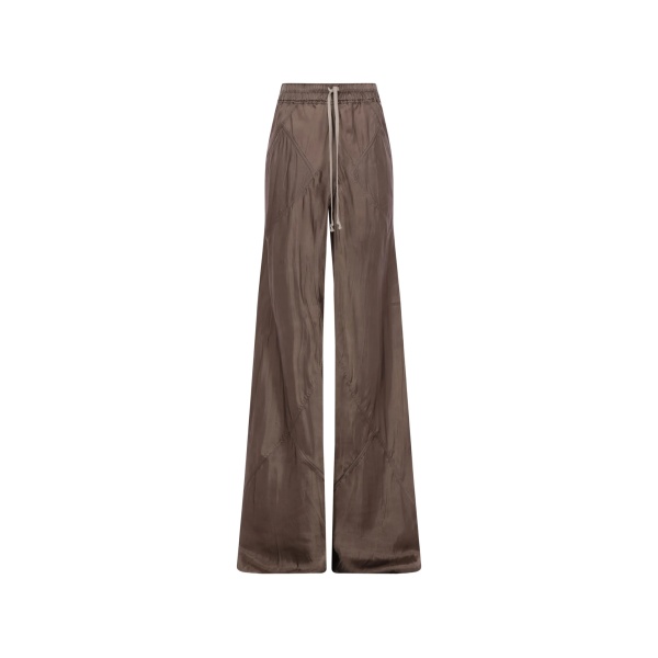 drawstring wide-leg trousers