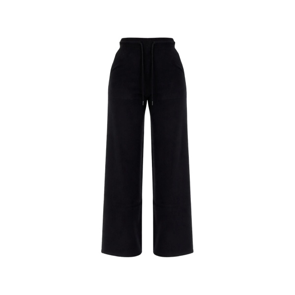 drawstring wide-leg trousers