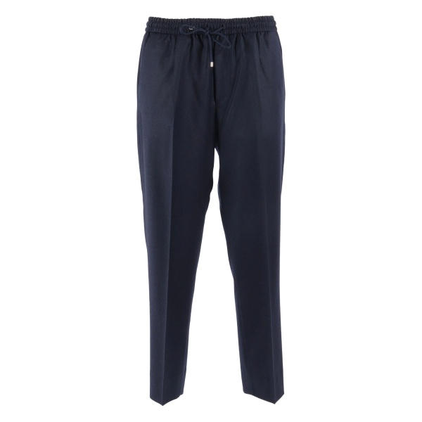 elasticated-waistband trousers