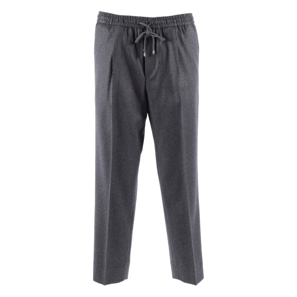 elasticated-waistband trousers