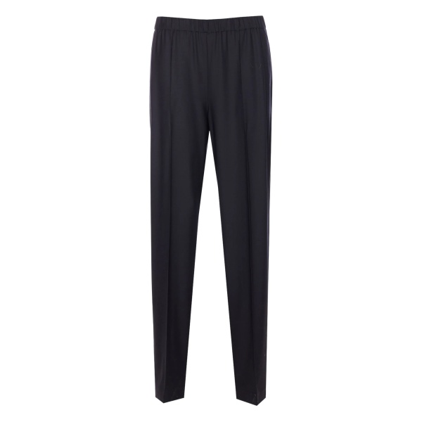 elasticated-waistband trousers