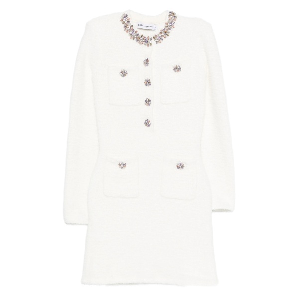 embellished pocket mini dress