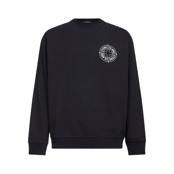 embossed logo sweatshirt