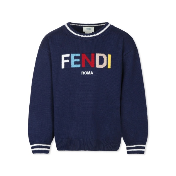 embroidered-logo sweater
