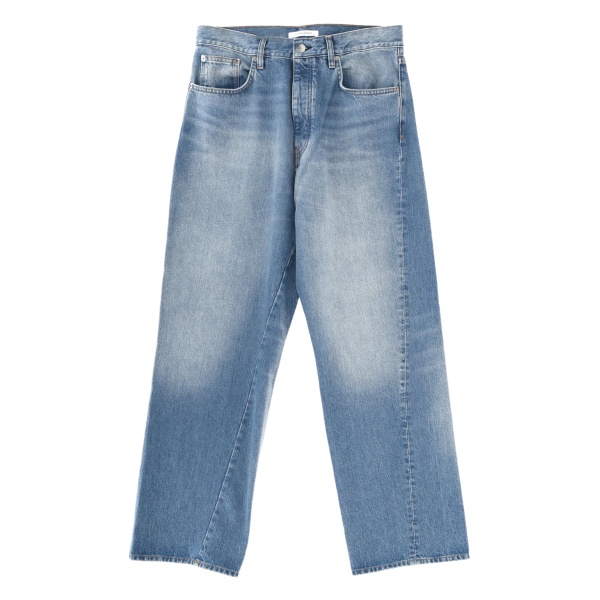 faded-effect denim jeans