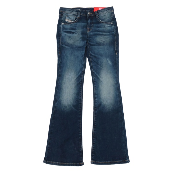 faded-effect jeans