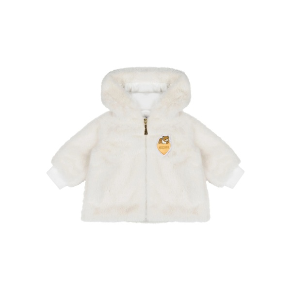 faux-fur hooded jacket