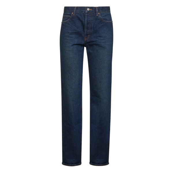 five-pocket straight jeans