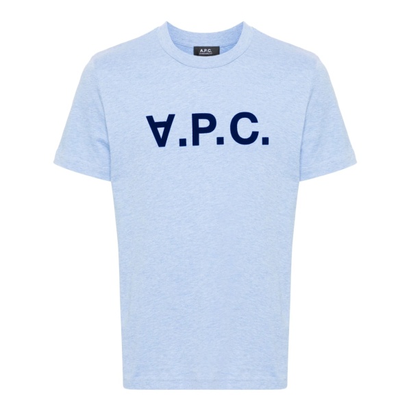 flocked-logo cotton T-shirt