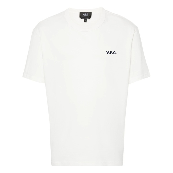 flocked-logo organic cotton T-shirt