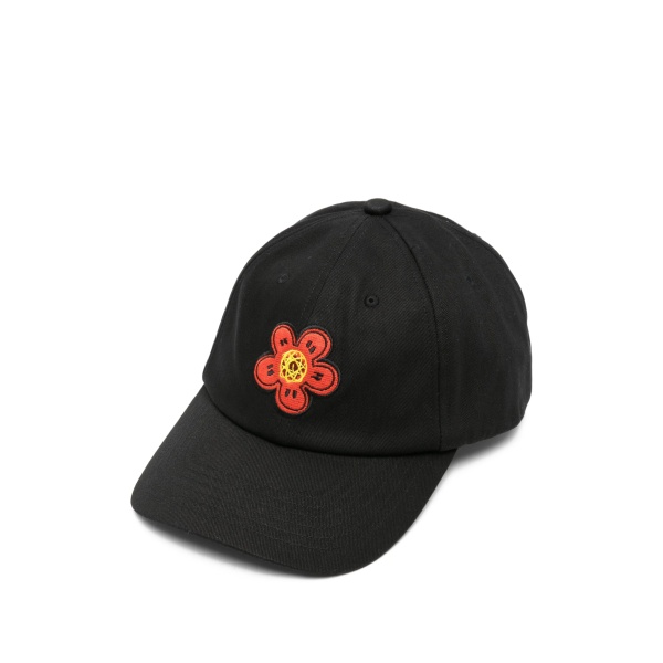 floral-embroidered cap