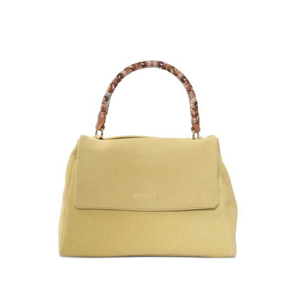 floral-handle tote bag