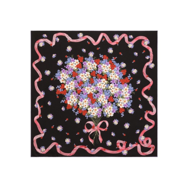floral-pattern scarf