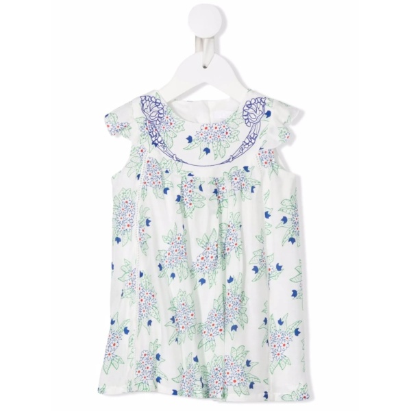floral-print midi dress