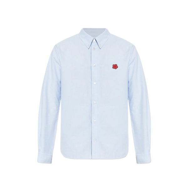 flower-embroidered shirt