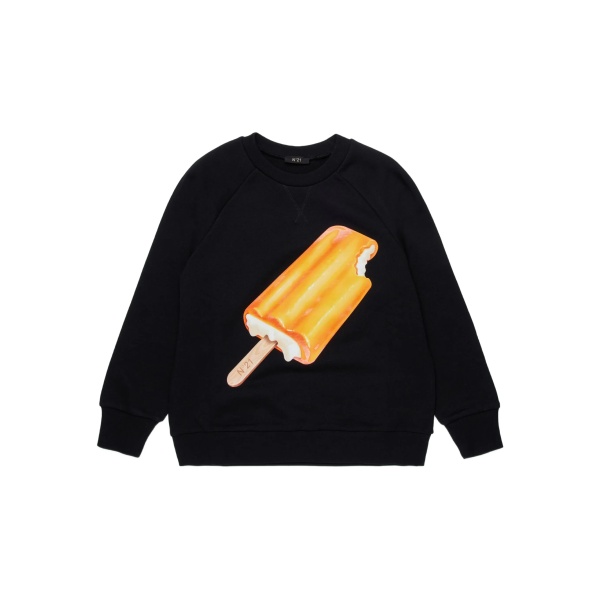 graphic-print crew-neck sweatshirt