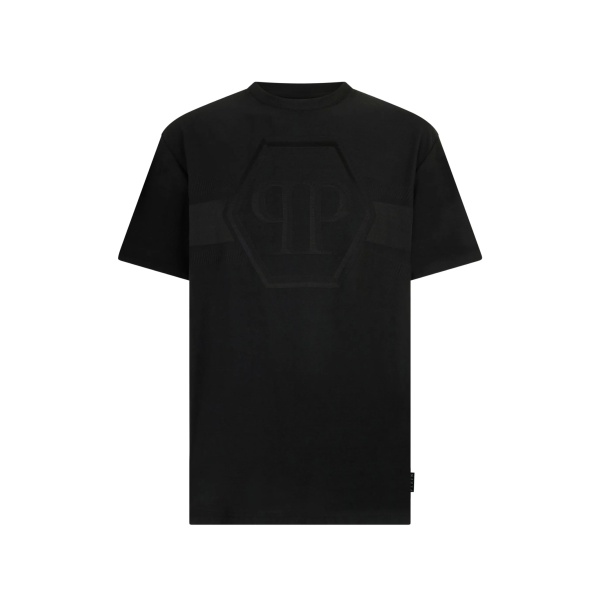 hexagon round-neck T-shirt