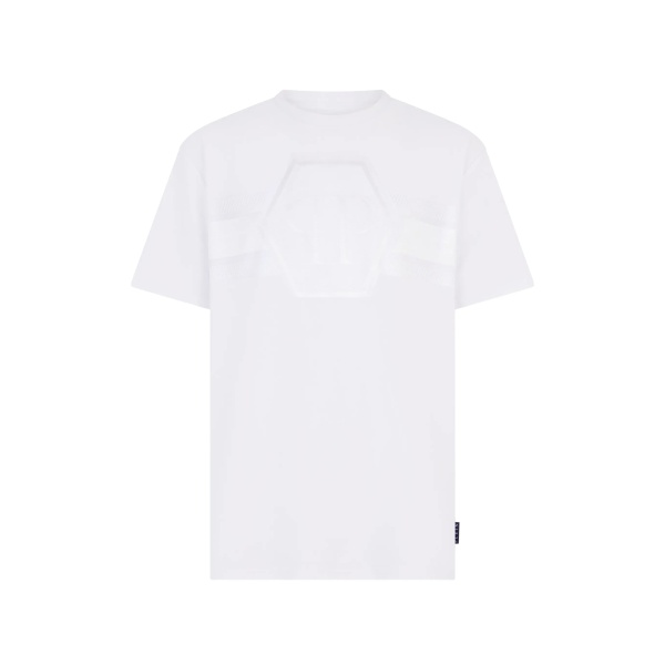 hexagon round-neck T-shirt