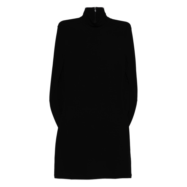 high-neck mini dress